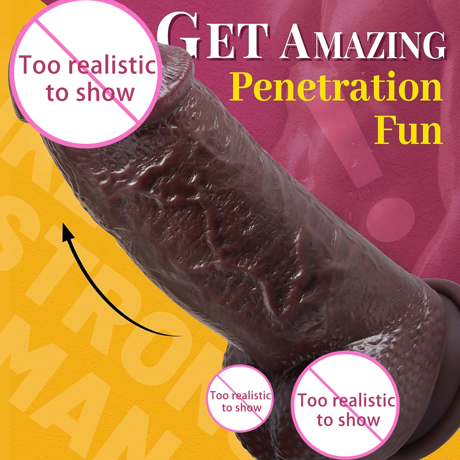 Giant dildo anal