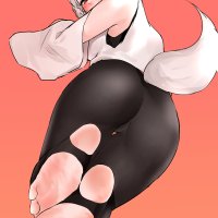 take take143000 touhou inubashiri momiji animal ears ass cameltoe feet tail