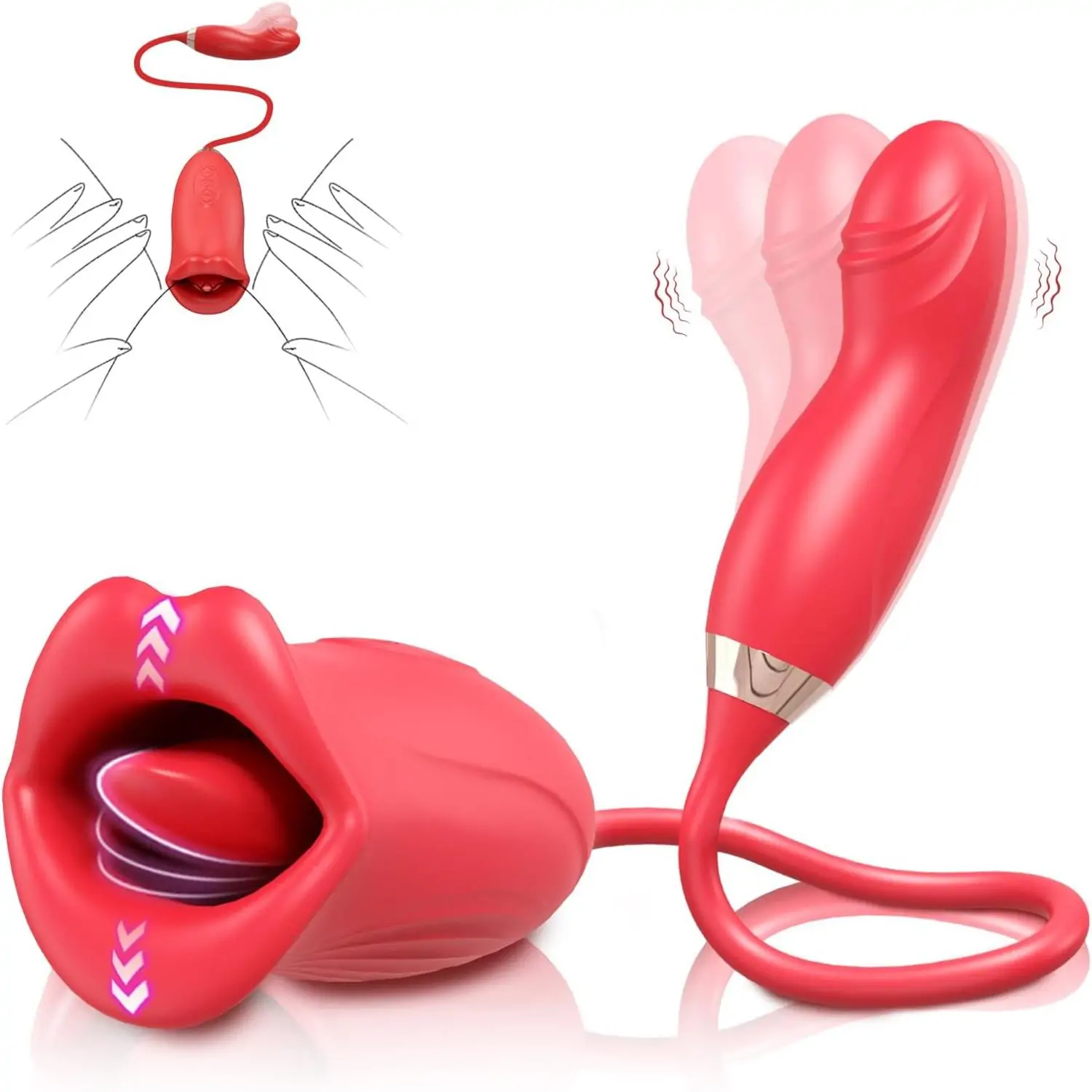 Fingering with toy