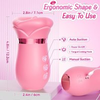 Anal Nipple Clitoral Sucking Vibrator Tongue Sex Toy