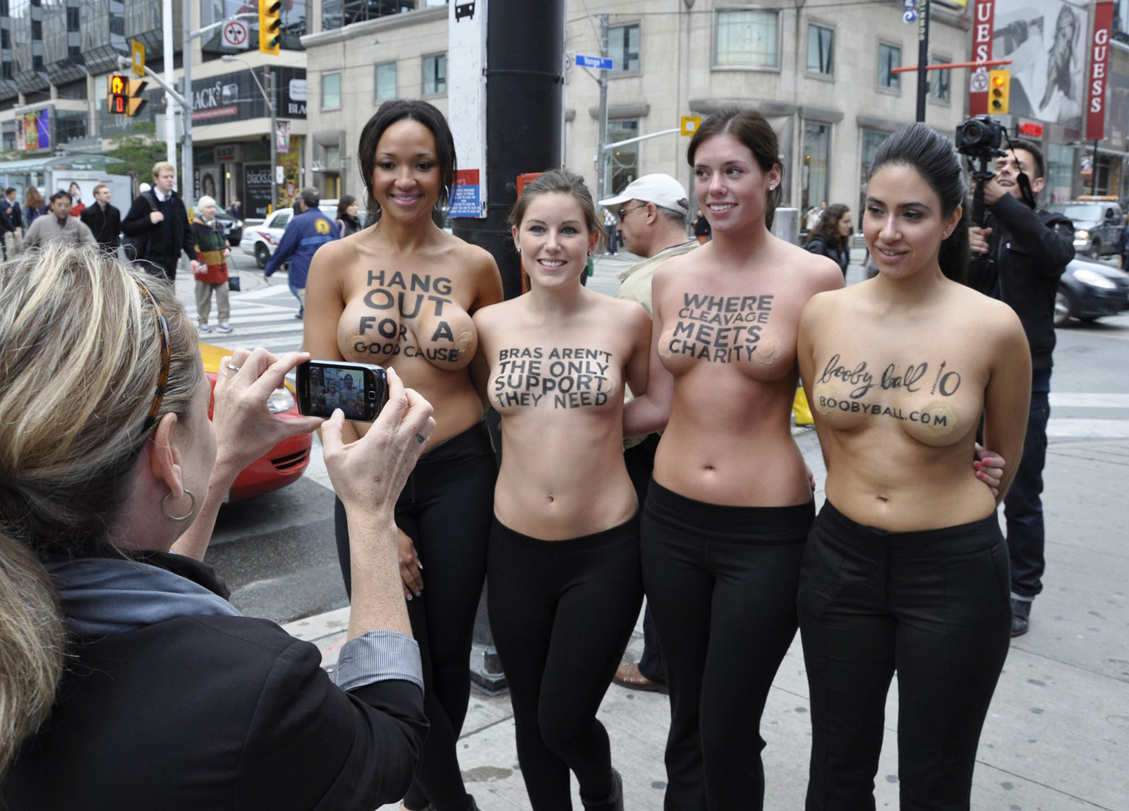 Boobs public