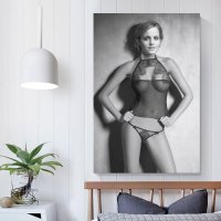 Emma Watson Celebrity Portrait Poster Popular Sexy Hot Girl Black And White Art HD Print on Canvas Painting Wall Art for Living Room Decor Boy Gift 16x24inch40x60cm : Amazon.ca: Home