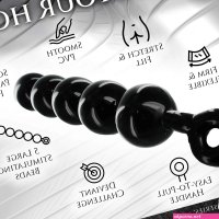 Black Baller Anal Beads