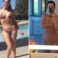 Khloe Kardashian claps back at unedited bikini pic with topless video of toned figure and calls criticism unbearable