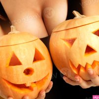 woman with big boobs in halloween style 16098385 Stock Photo at Vecteezy