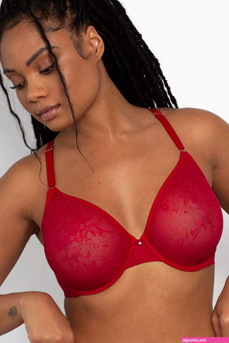 Sexy red bra