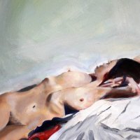 Nude in Harsh Illumination by Olivia Pinkney in London