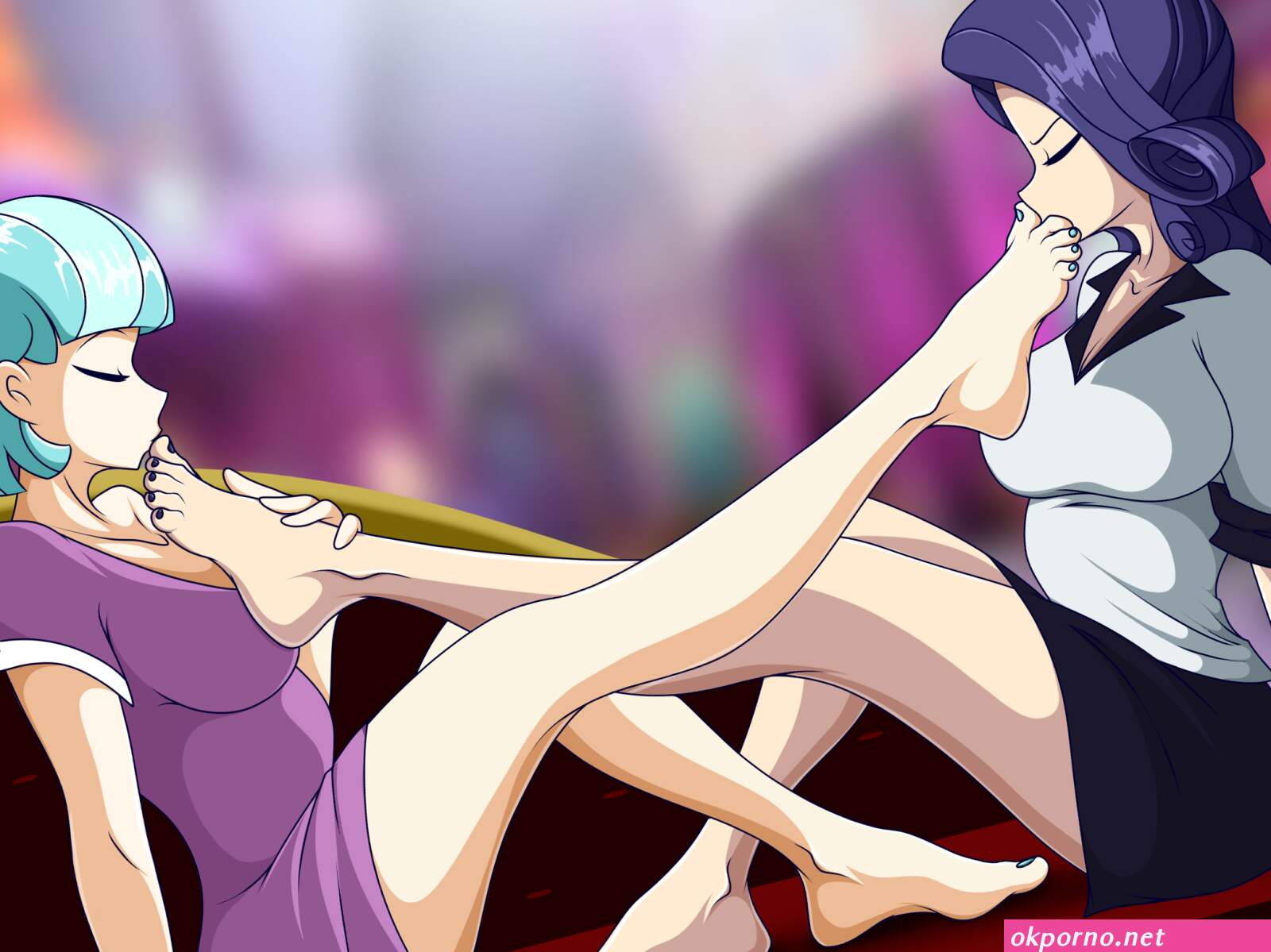 Foot licking lesbians