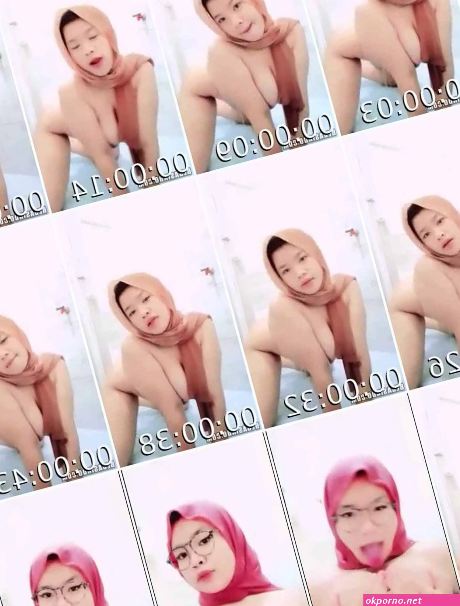Jilbab ungu dildo