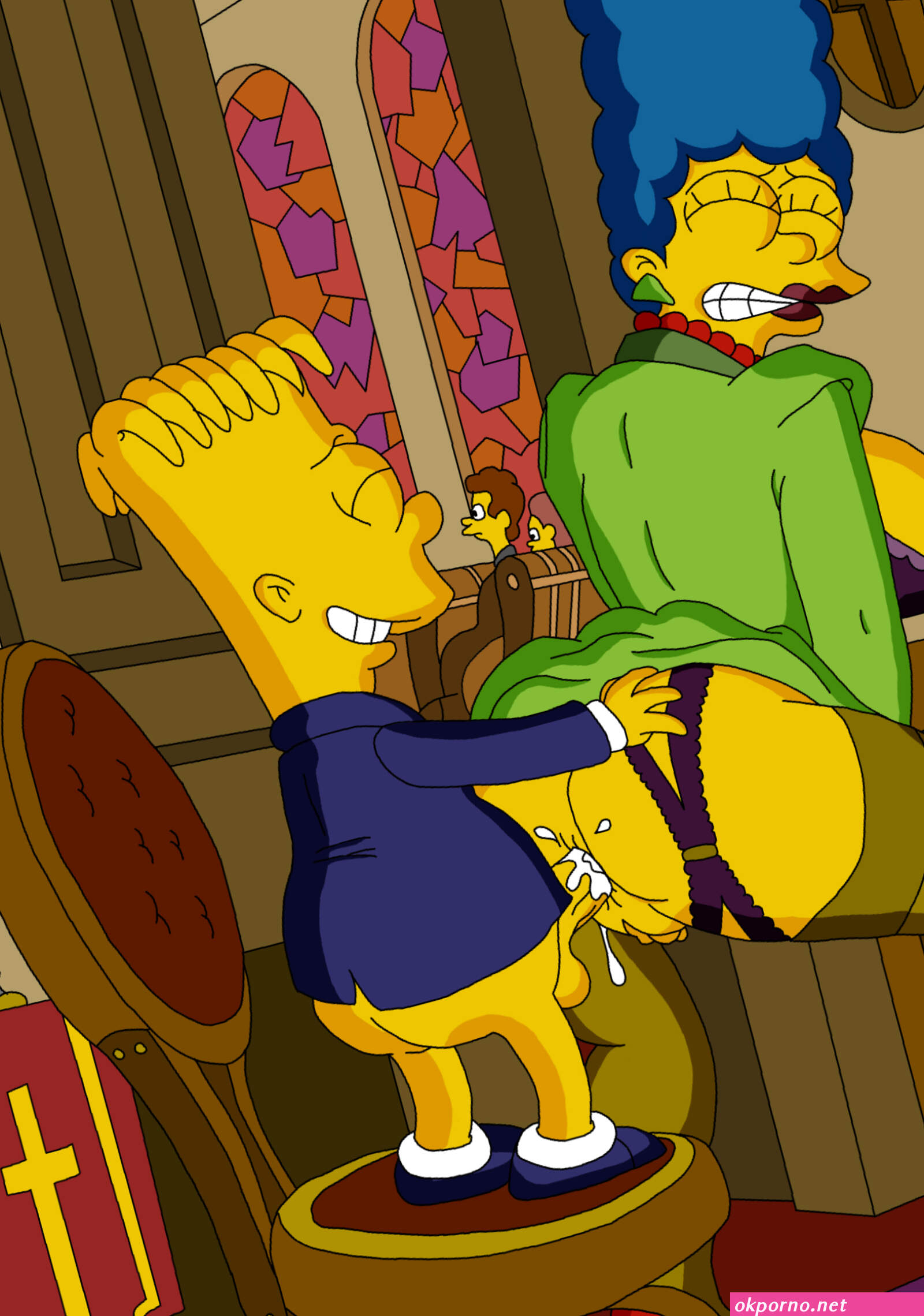 Marge fucks bart simpson
