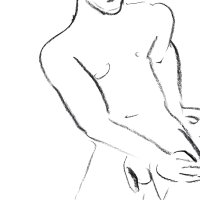 Female Male nude model