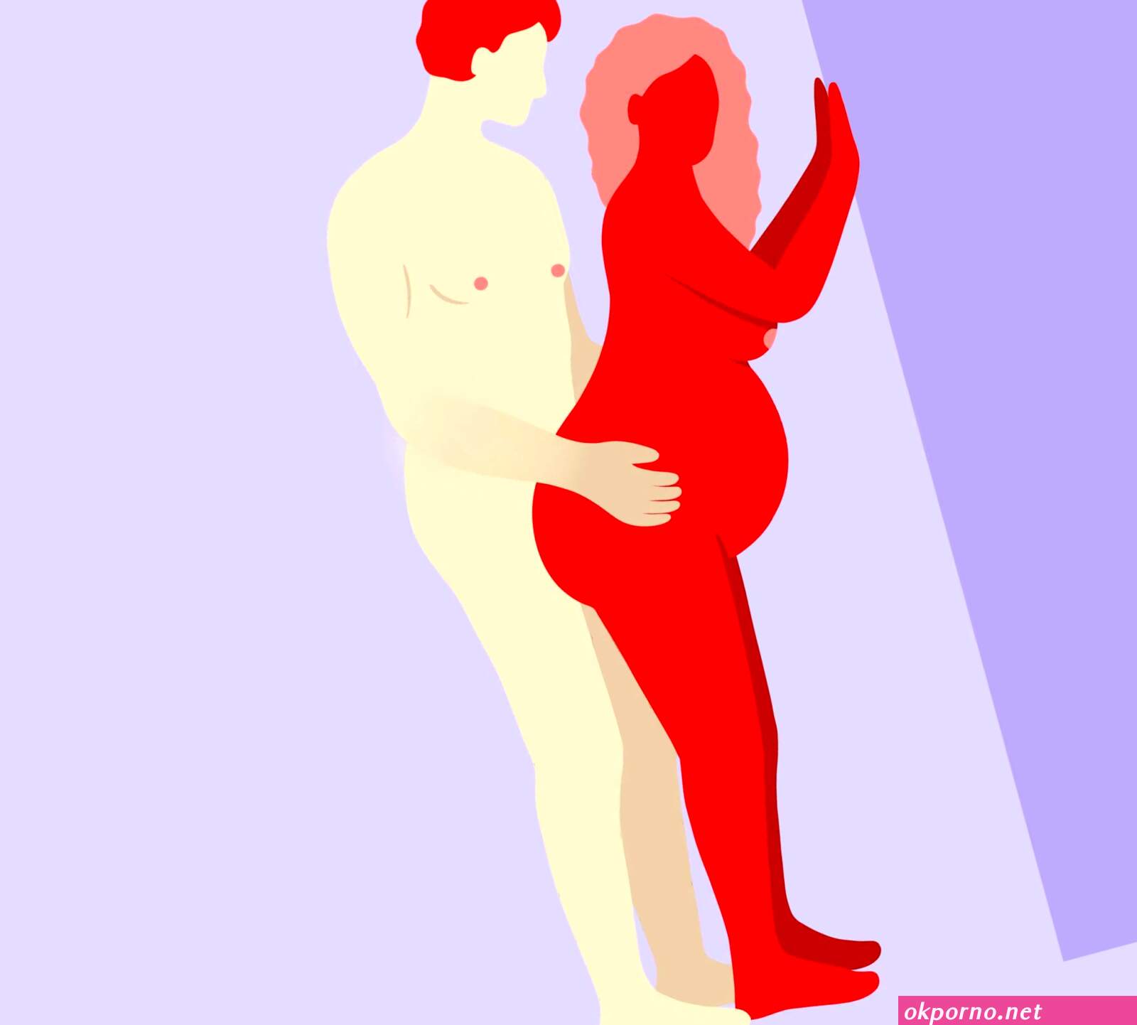 Pornografisk gravid kvinde