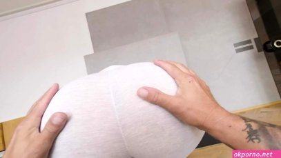 White yoga pants porn