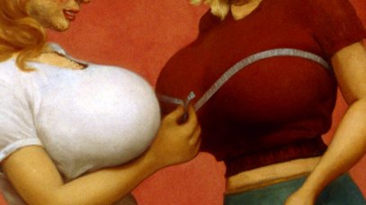Enormous melons boobs