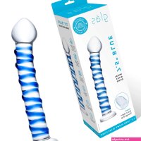 Glas Spiral 7.5 Glass Dildo Clear